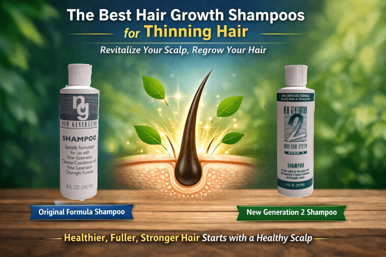 The Best Hair Growth Shampoos for Thinning Hair: Why New Generation Shampoos Lead the Way